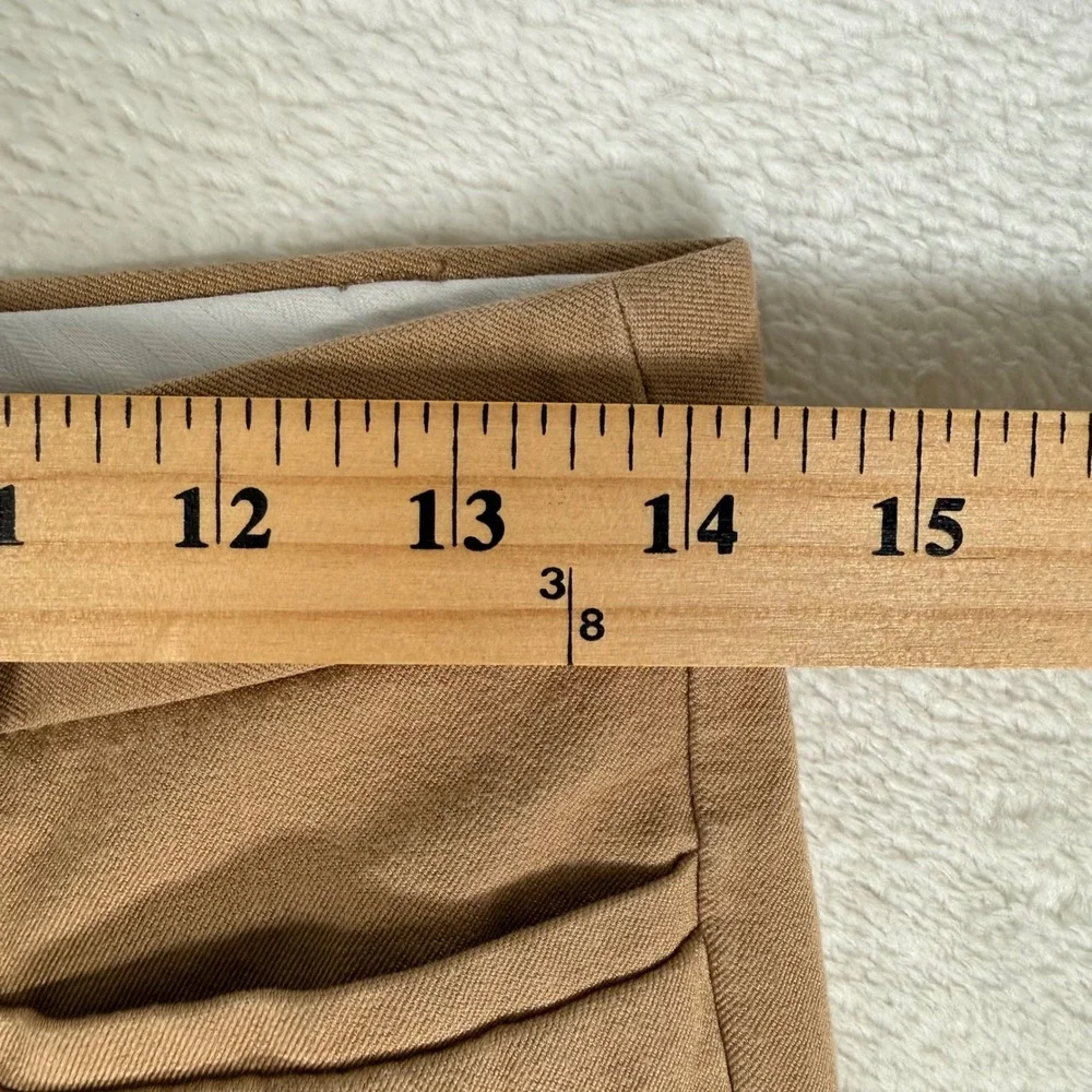Banana Republic Sloan Tan Camel Slim Fit Mid Rise Ankle‎ Pants Womens Size 2